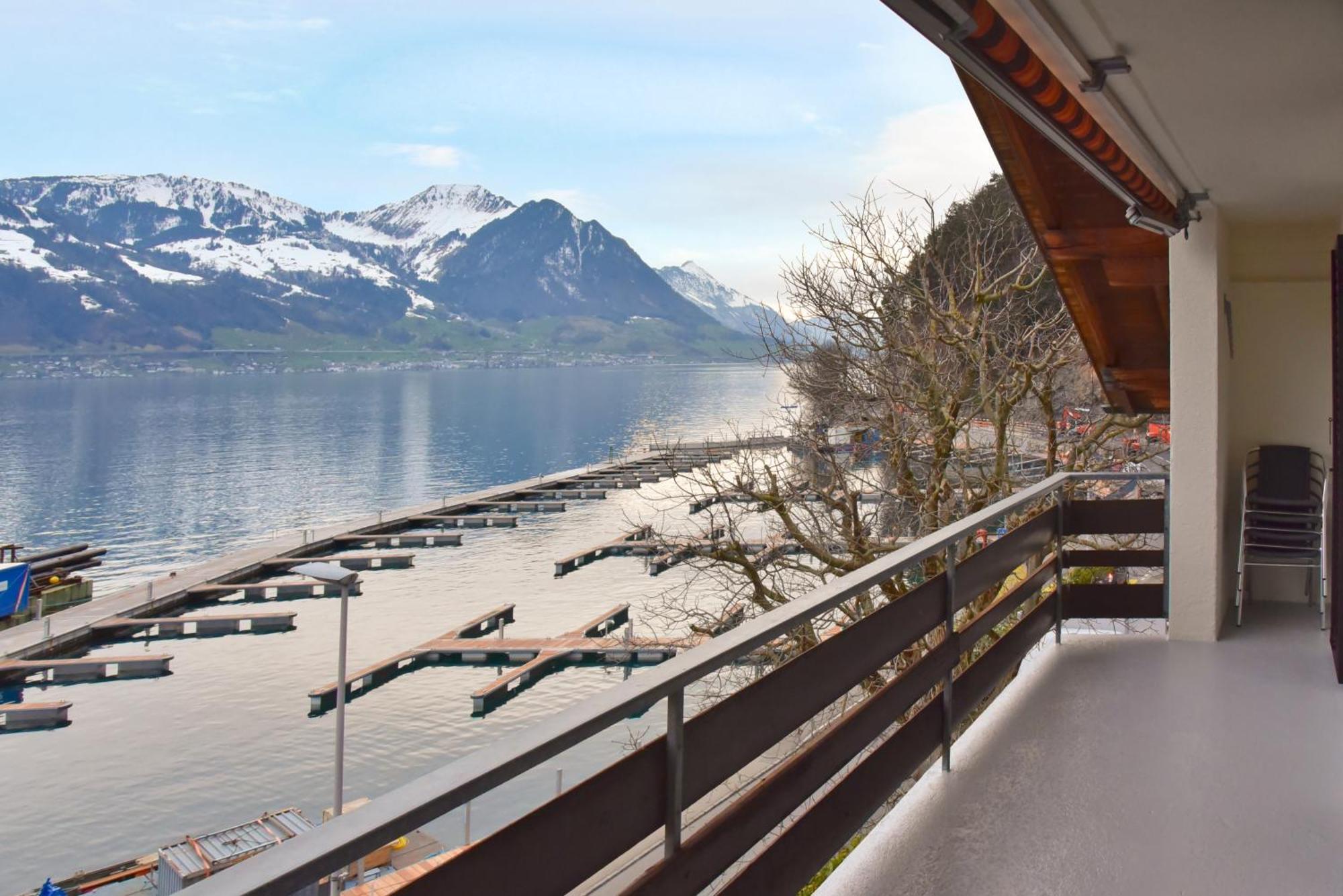 Modern And Charming Apartment On The Shores Of Lake Lucerne Gersau Exteriör bild